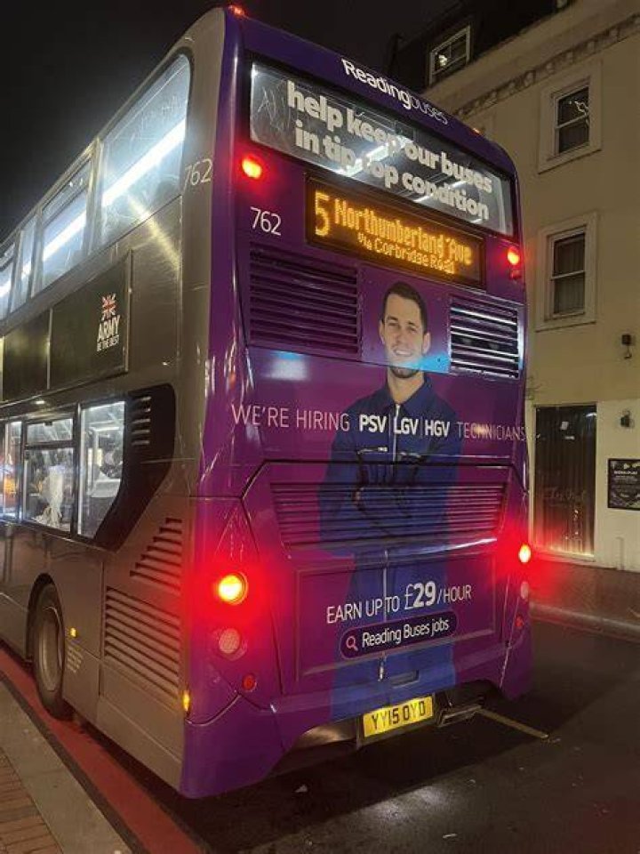 A bus promoting 1998's godzilla