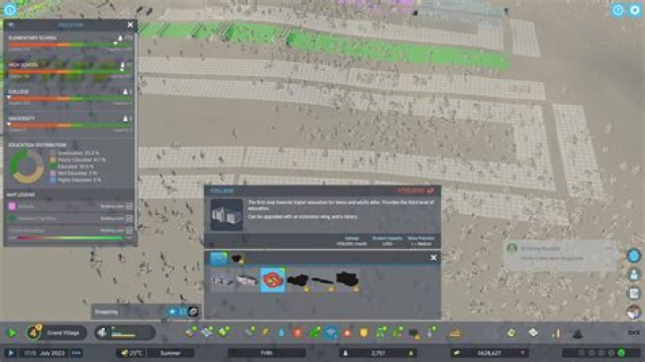 Cities Skylines 2 Constructing Colleges