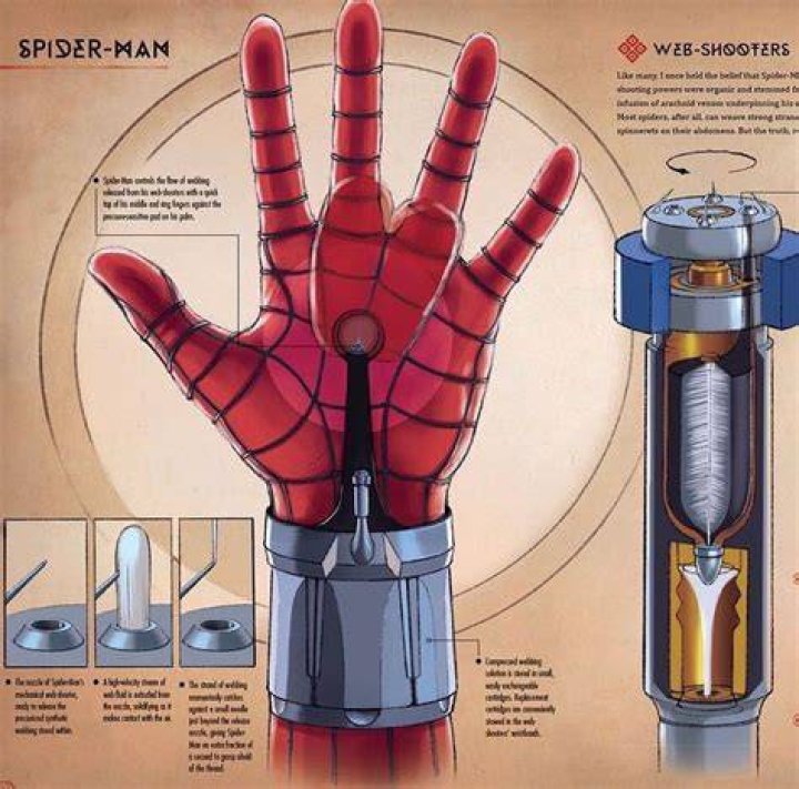 Peter designing his web-shooters